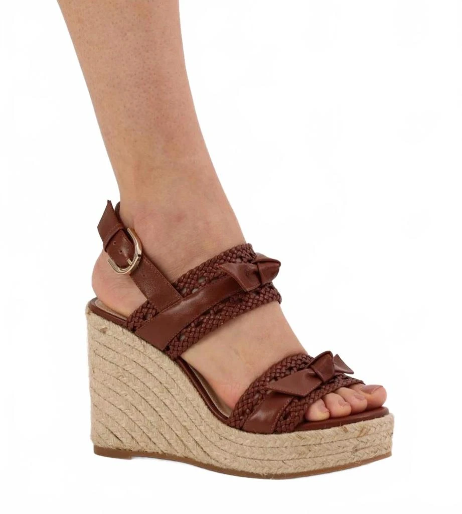 Alexandre Birman Women's Clarita Tresse Wedge In Chocolate Fondue 4
