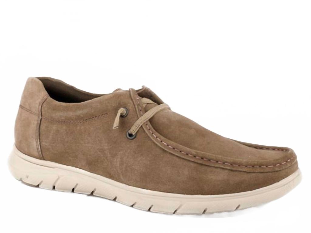Roper Men's Casual Cow Suede Shoe In Brown