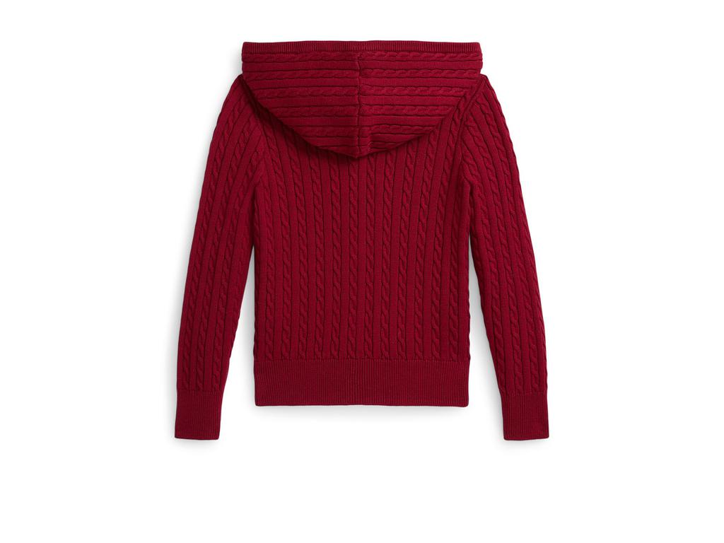 Ralph Lauren Polo Bear Cotton Full Zip Sweater (Toddler/Little Kid)