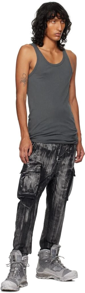 11 by Boris Bidjan Saberi Black P21B Denim Cargo Pants 4