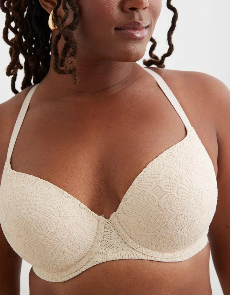 Aerie Sunnie Bloom Lace Demi Push Up Bra 4