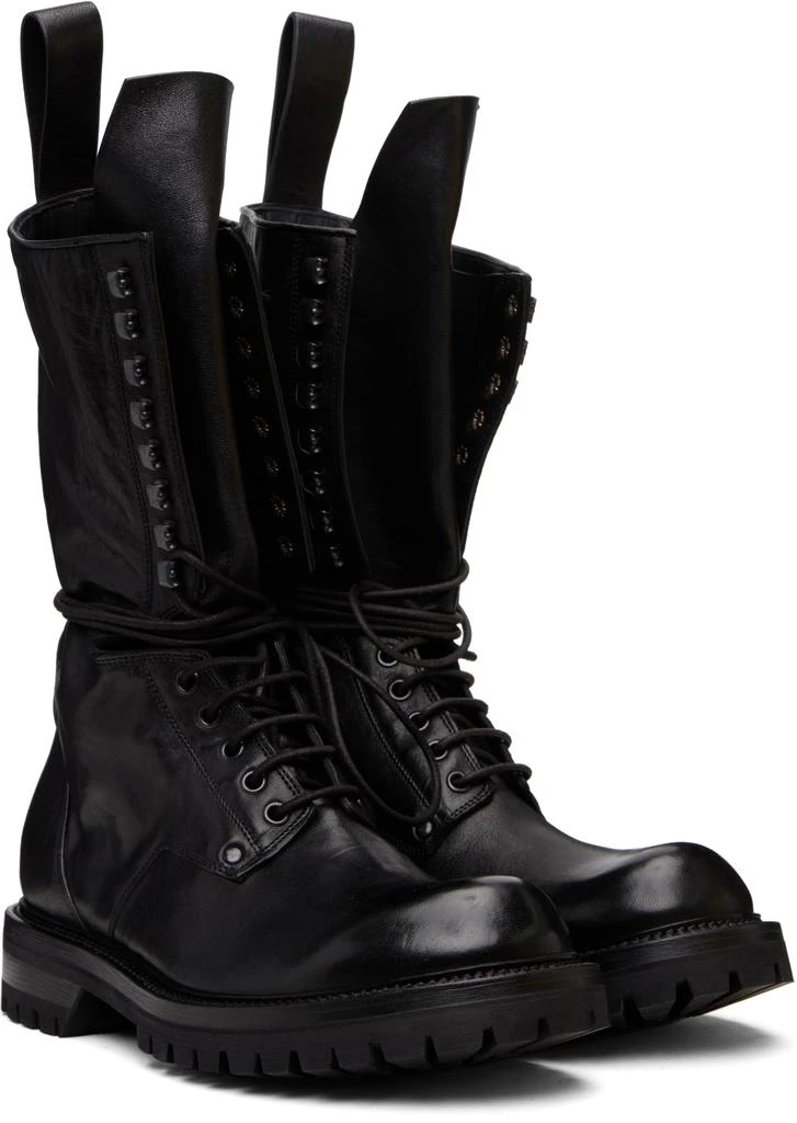 Rick Owens Black Concordians Army Boots 4