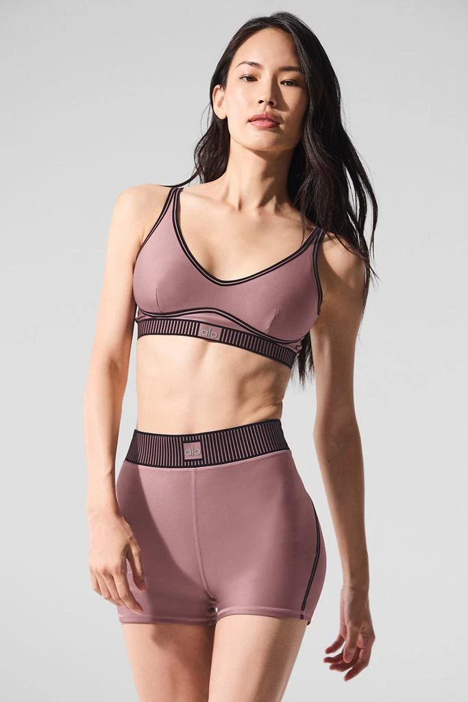 Alo Airlift Line Up Bra - Smoky Quartz 4