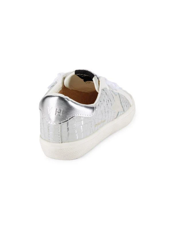Vintage Havana Croco-Embossed Superstar Leather Sneakers 3