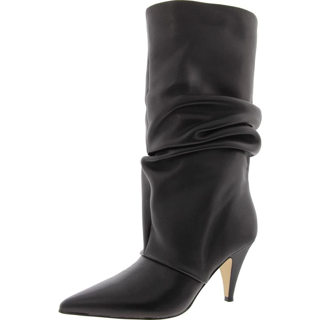 Nine West Primer Womens Leather Slouchy Mid-Calf Boots 5