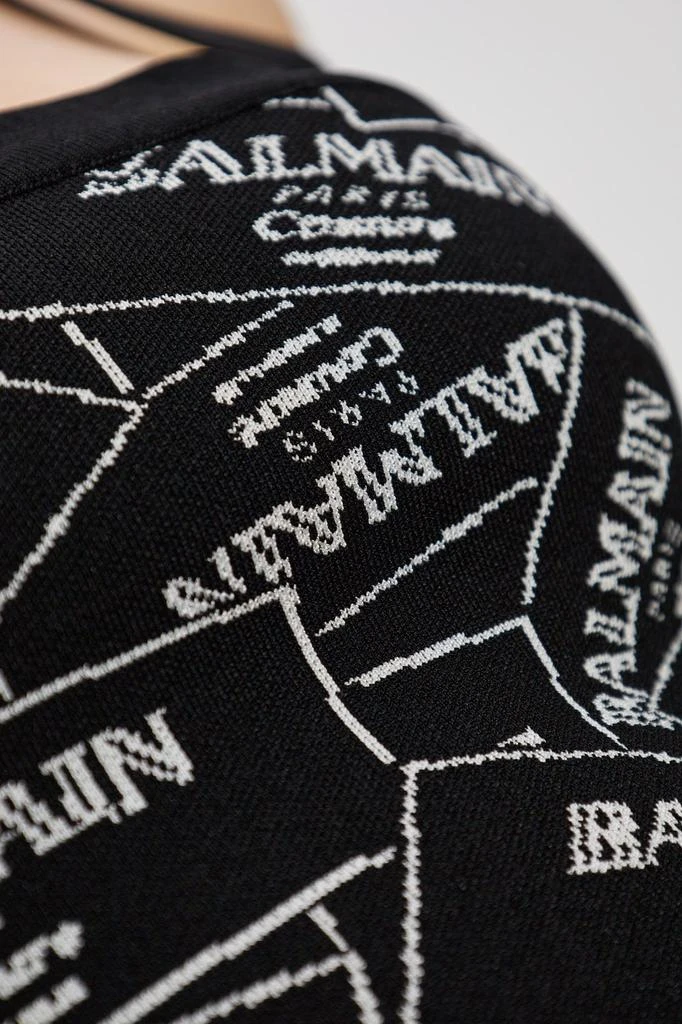 Balmain Balmain Logo Detailed Cropped Top 4