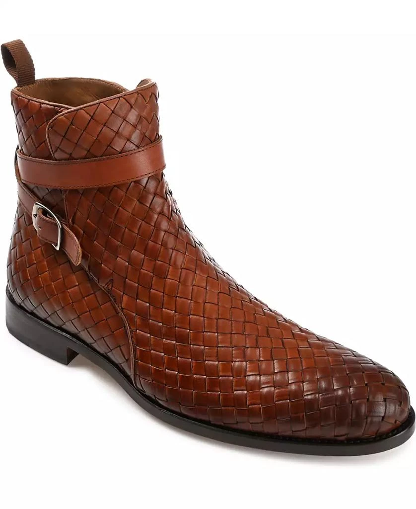 Taft Men's Dylan Hand-Woven Leather Buckle Jodhpur Boots 1