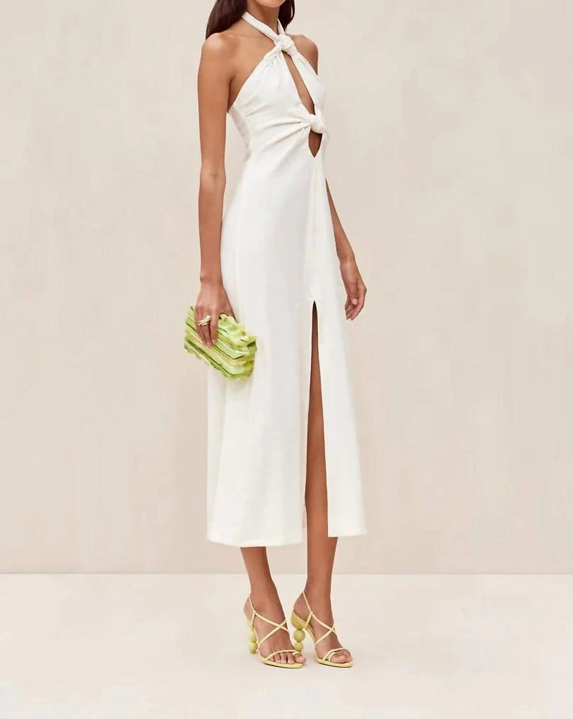 Cult Gaia Susana Midi Dress In Off White 2