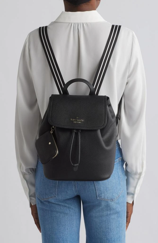Shop rosie medium leather flap backpack on Sale at  display picture 1