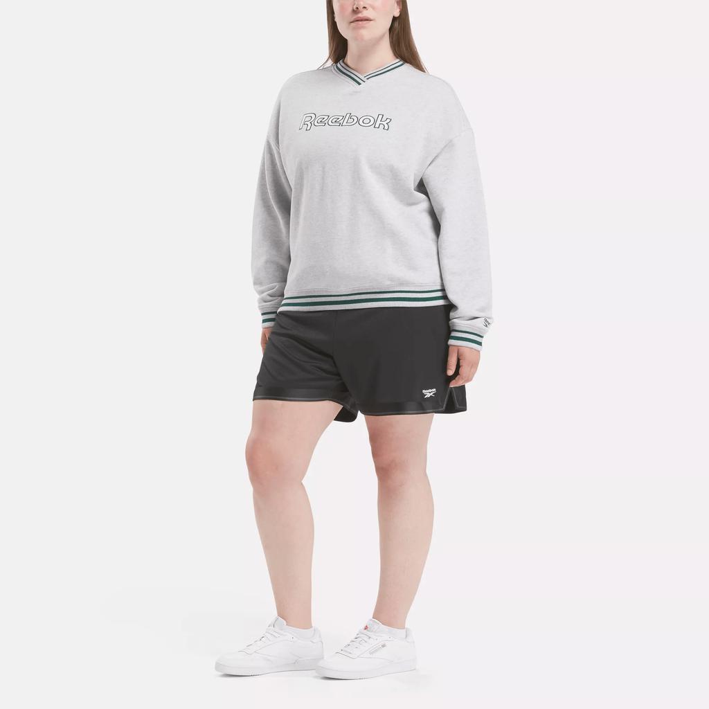 Reebok Women's Doubleknit Mesh Shorts (Plus Size)