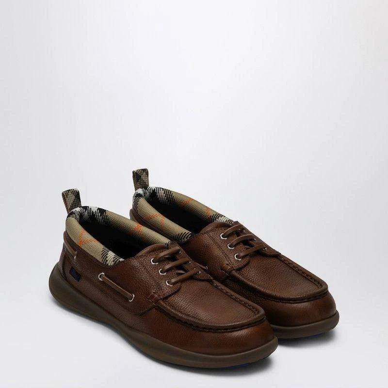 BROWN LOAFERS WITH CHECK TRIM – On Sale Now with Up to 39  display picture 2