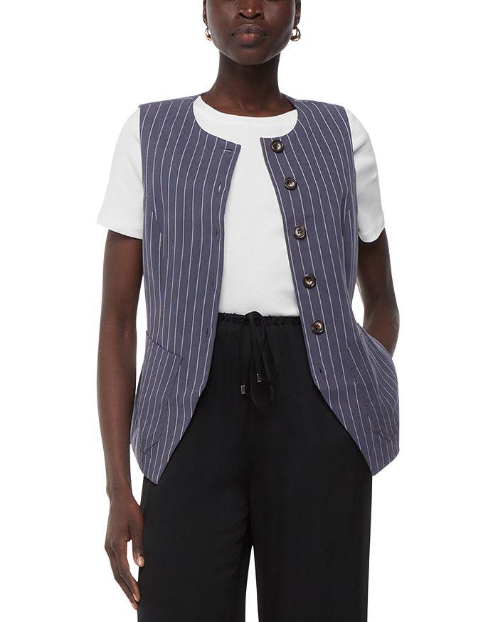 Whistles Lottie Pinstriped Vest