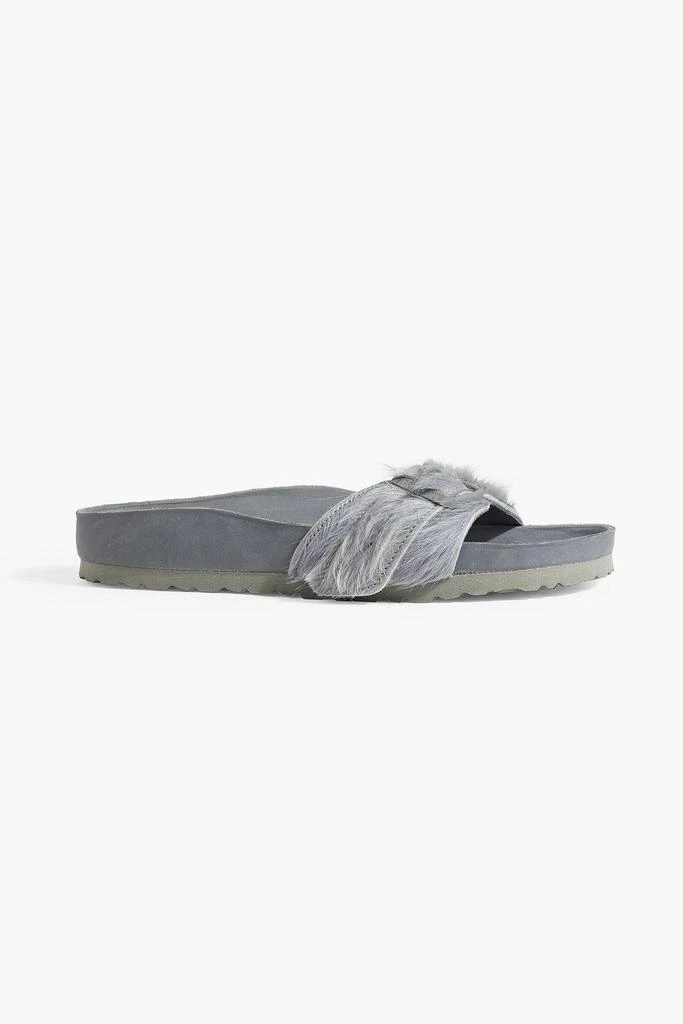 Rick Owens Madrid calf hair slides 1