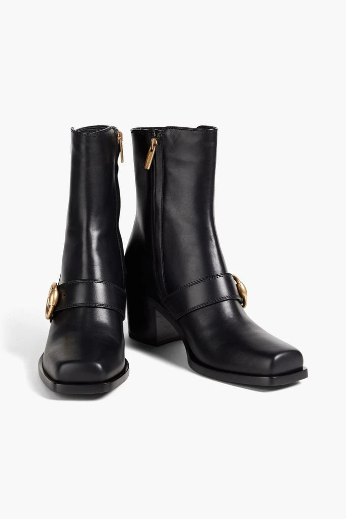 Gianvito Rossi Wayne buckled leather ankle boots 2