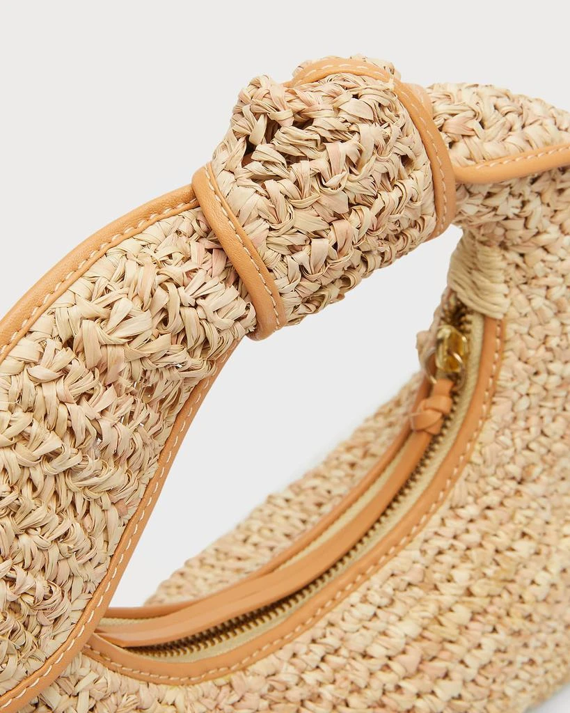 POOLSIDE The Josie Knot Raffia Top-Handle Bag 5