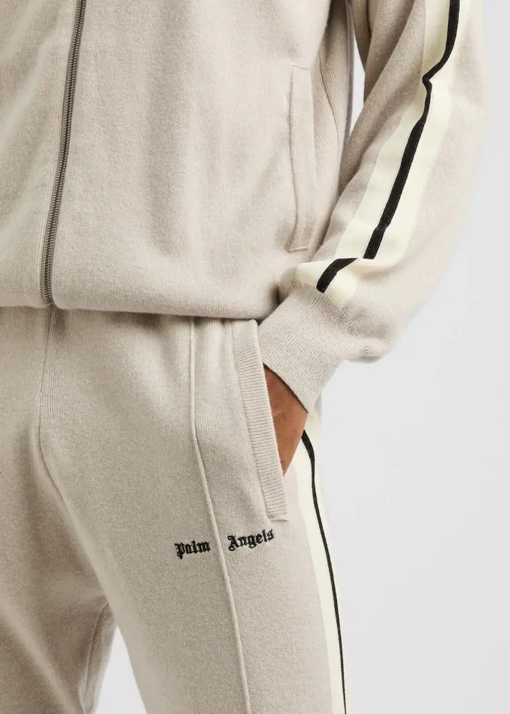 Palm Angels Striped wool-blend track pants 5
