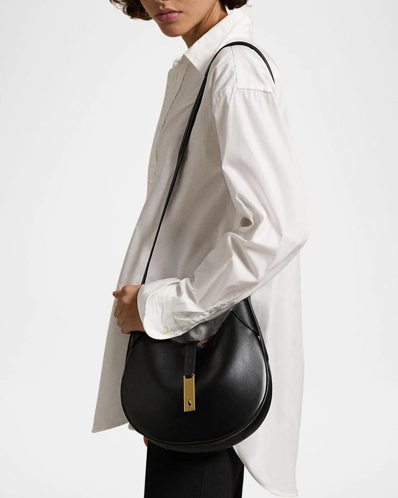 Ralph Lauren Small Sport Leather Shoulder Bag 4