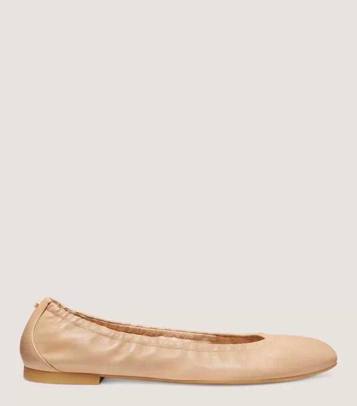 Stuart Weitzman GABBY SCRUNCH RIVET FLAT