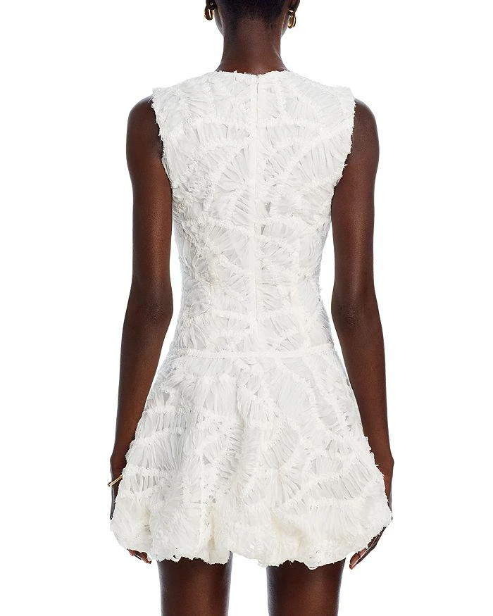 SIMKHAI Vallan Feathered Chiffon Mini Dress 4