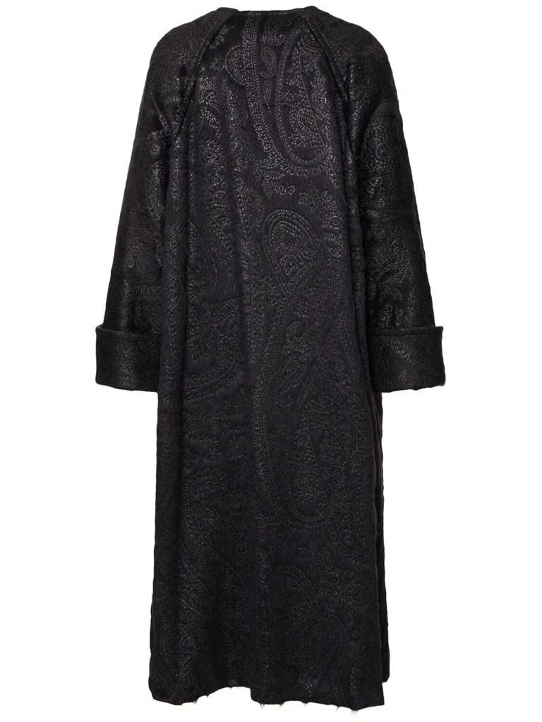 MAX MARA Ninfe Embroidered Alpaca Long Coat 5