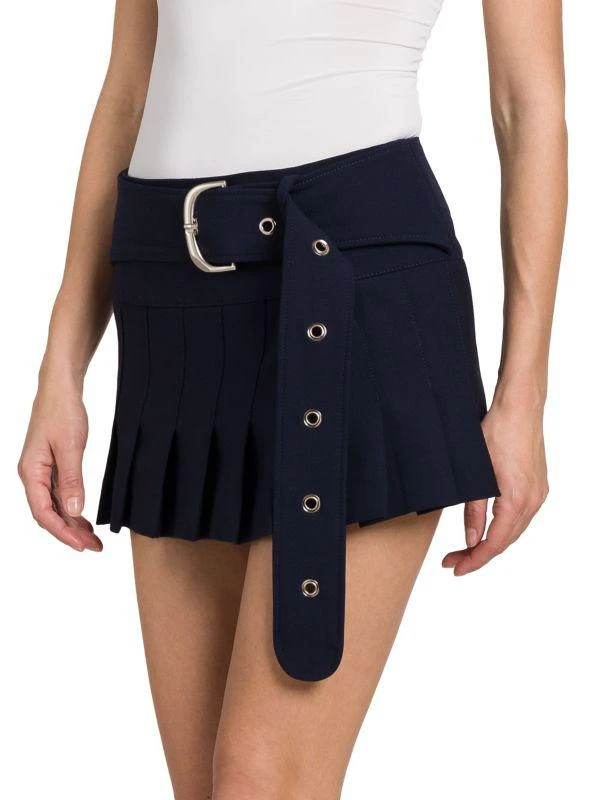 Off-White Pleated Belted Miniskirt 3