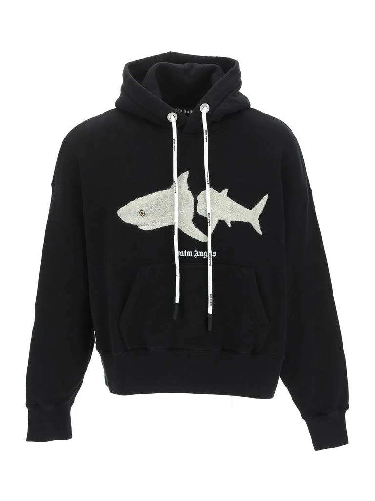 Palm Angels Palm Angels Shark Printed Hoodie 1