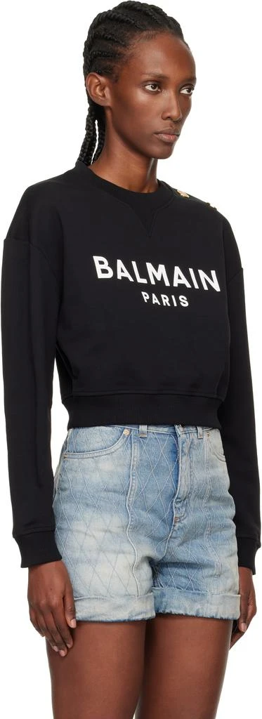 Balmain Black Printed 
Balmain Paris
 Sweatshirt 2