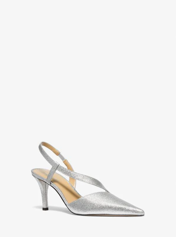 Michael Kors Jaida Glitter Embellished Leather Pump 1