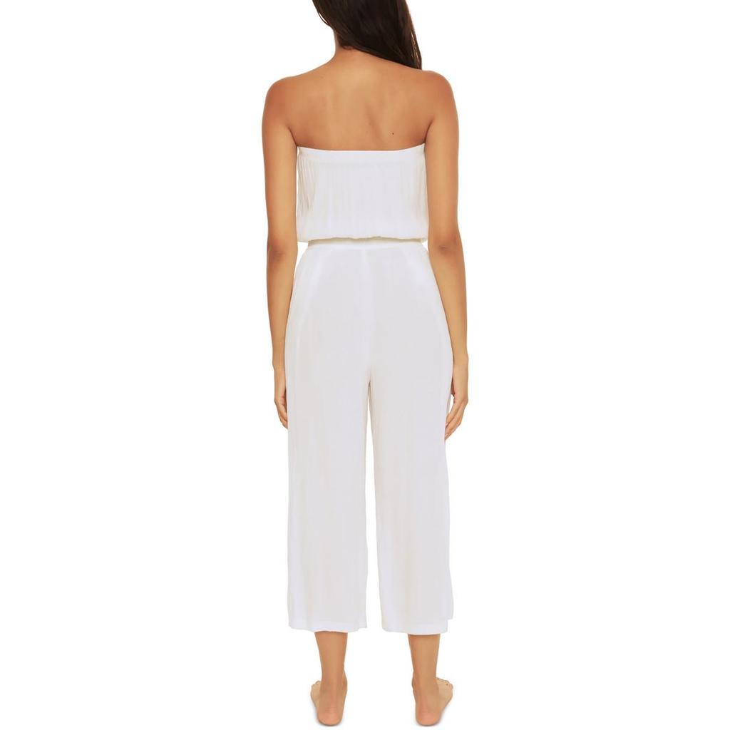 Becca Ponza Womens Smocked Back Gauze Jumpsuit
