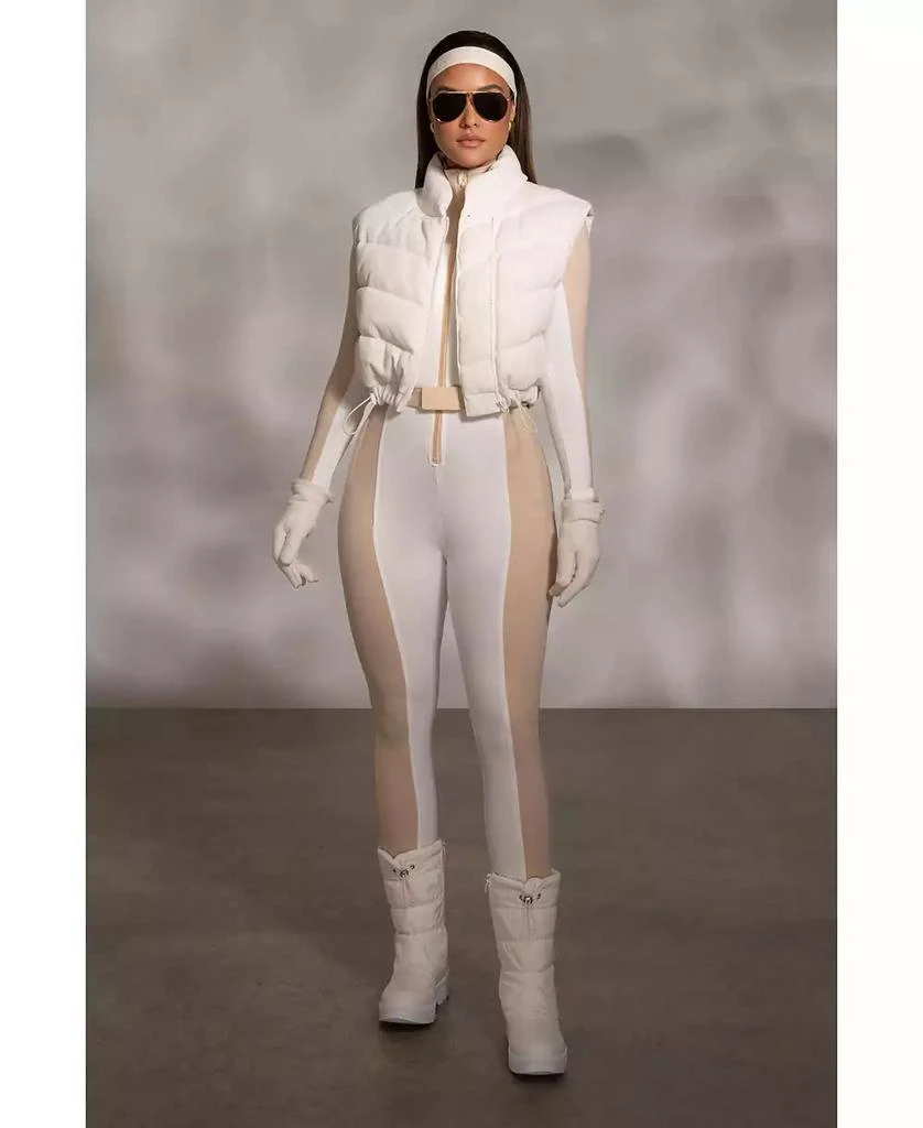 JLUXLABEL Women's Delma Ribbed Puffer Vest 7