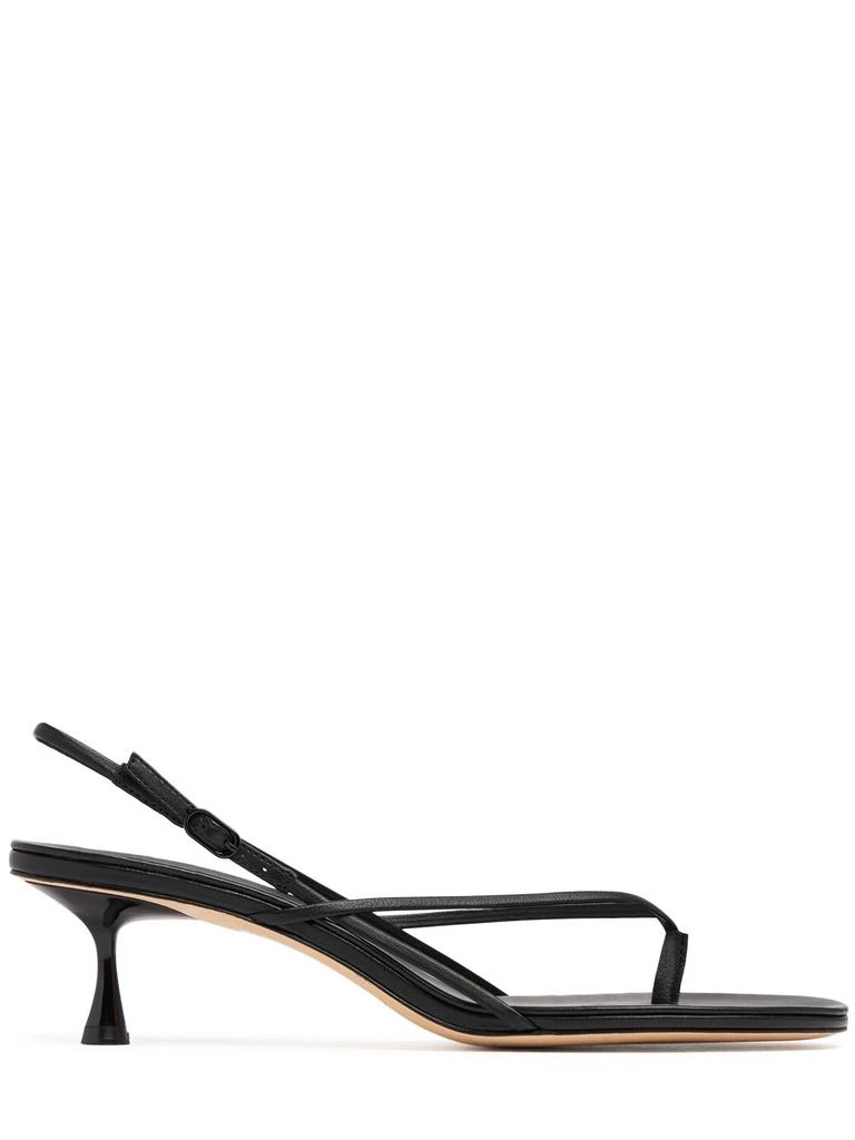 STUDIO AMELIA 50mm Wishbone Leather Sandals 1