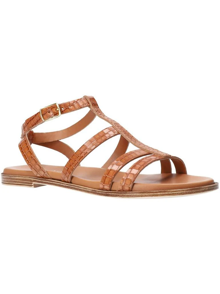 Bella Vita Ira Womens Animal Print Open toe Flat Sandals 5
