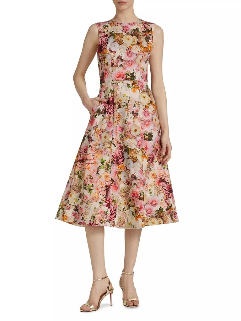 Adam Lippes Eloise Floral Cotton-Blend Midi-Dress 3