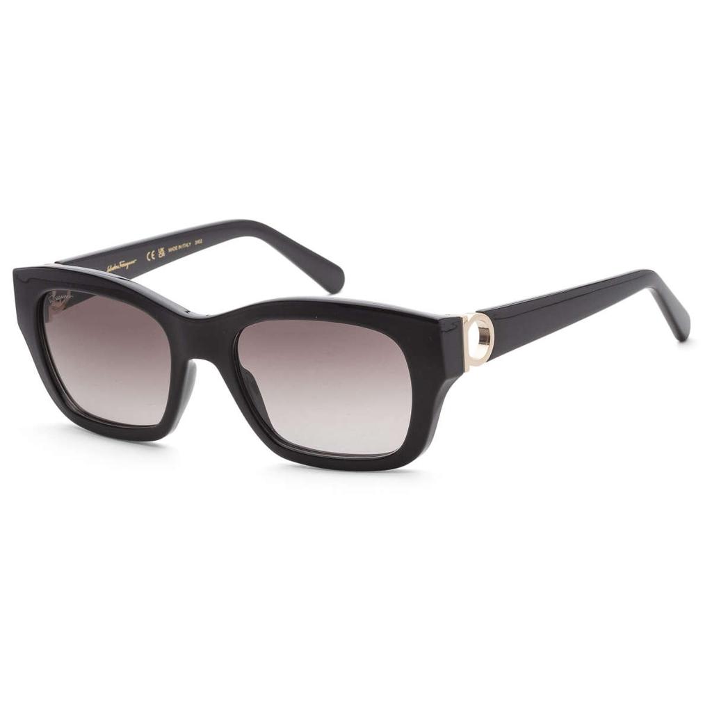 Salvatore Ferragamo Ferragamo Women's Black Rectangular Sunglasses
