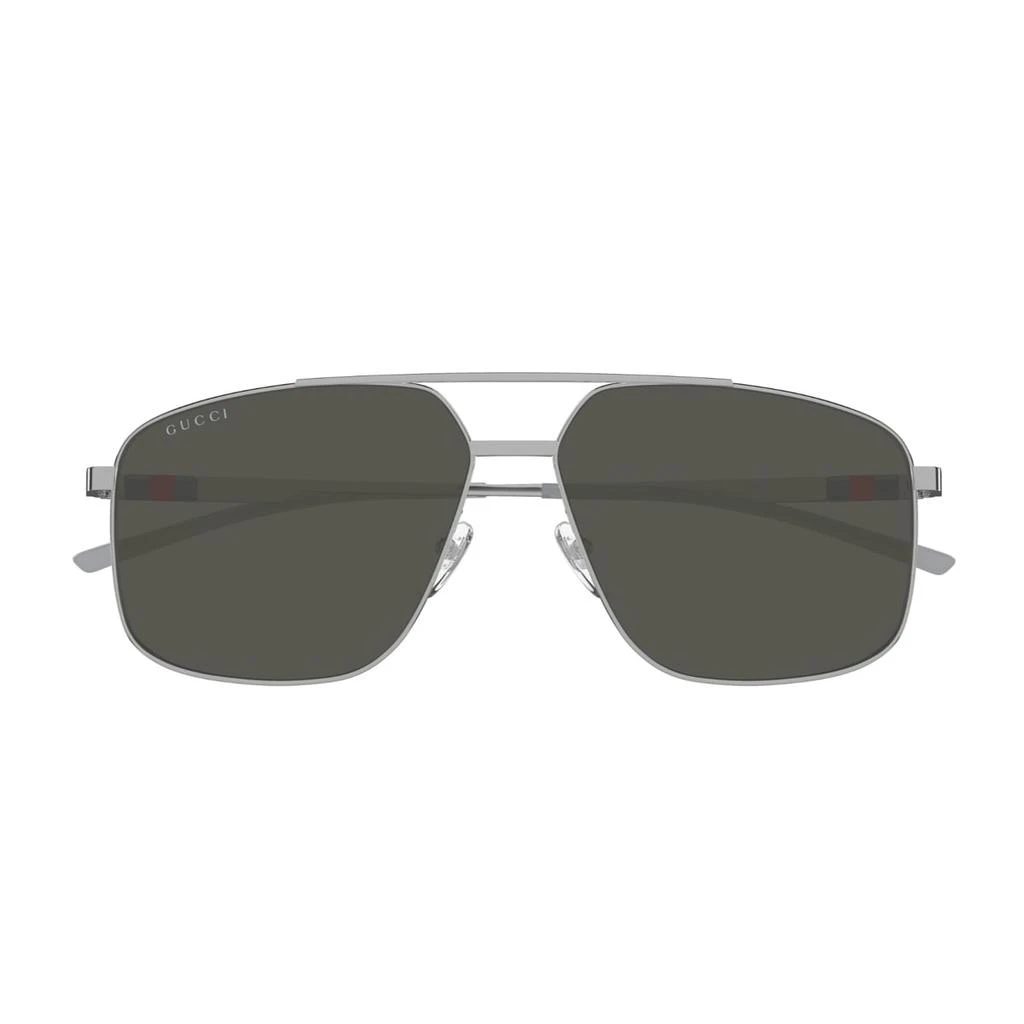 Gucci Gucci Gg1676s Linea Web 005 001 Silver Grey Sunglasses 1