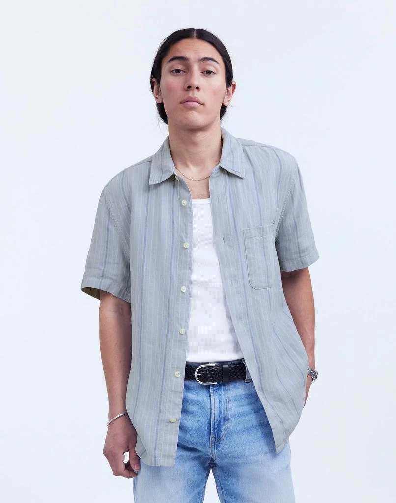 Madewell Easy Short-Sleeve Shirt in Linen 1