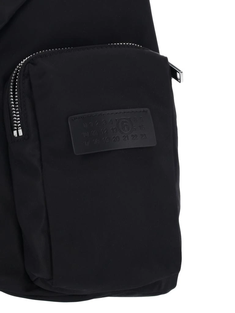 MM6 "Japanese Sling Bag" Single Shoulder Backpack Black 4