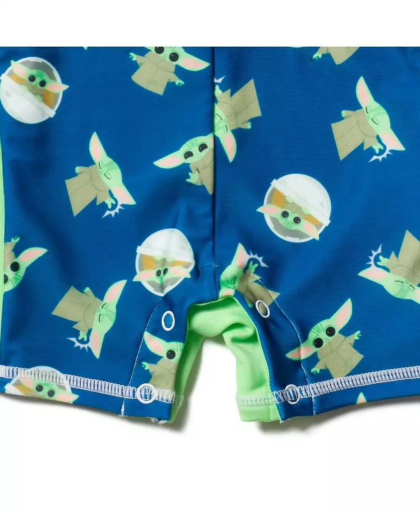 Star Wars Baby Boys Yoda Half Zip Up One Piece Bathing Suit 4