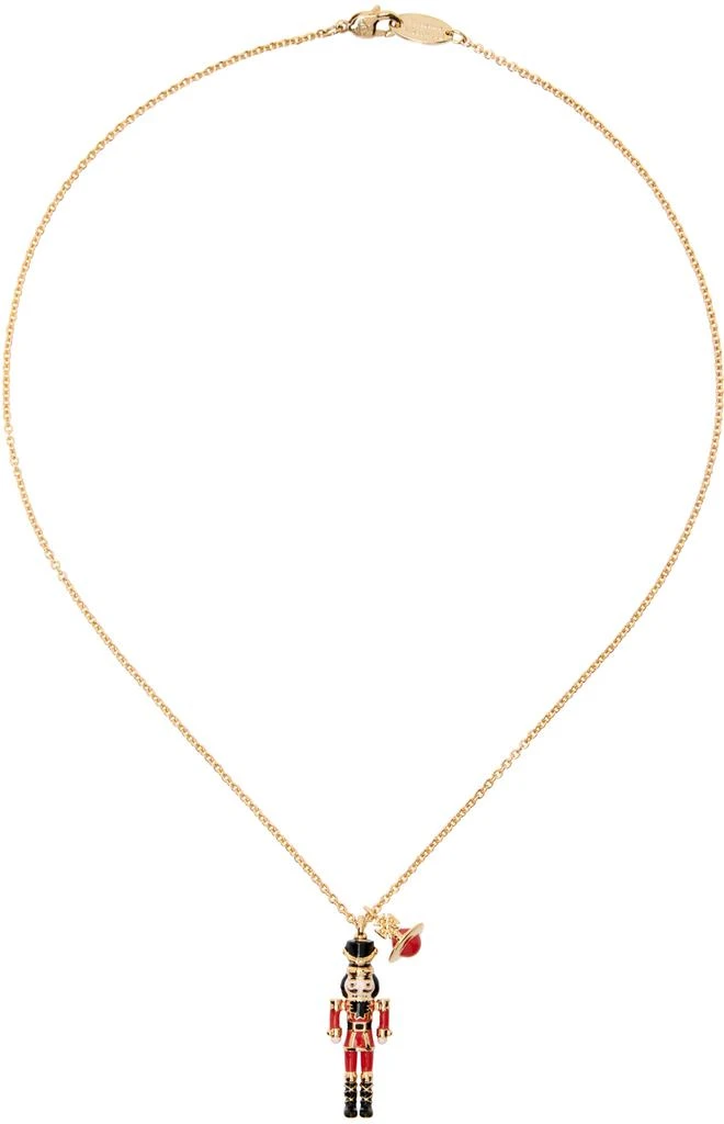 Vivienne Westwood Gold Nutcracker Pendant Necklace 1