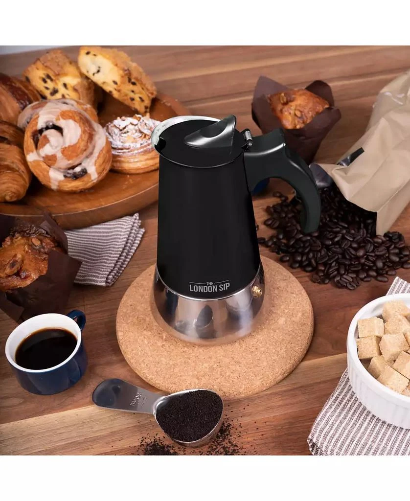 London Sip Stainless Steel Espresso Maker 10-Cup 5
