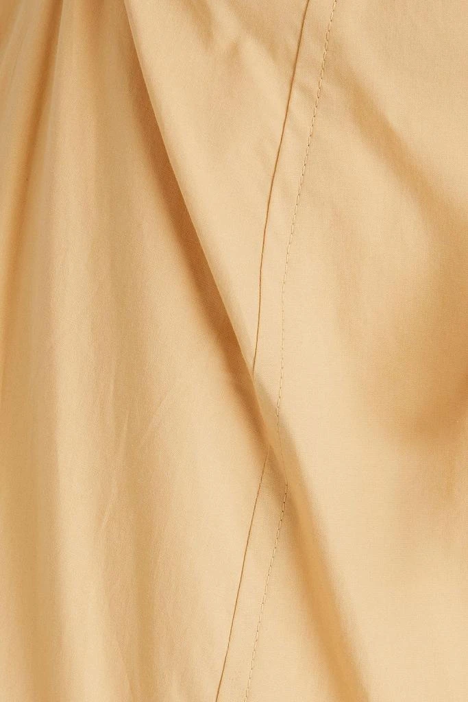 Derek Lam Charlene wrap-effect cutout cotton-poplin midi shirt dress 4