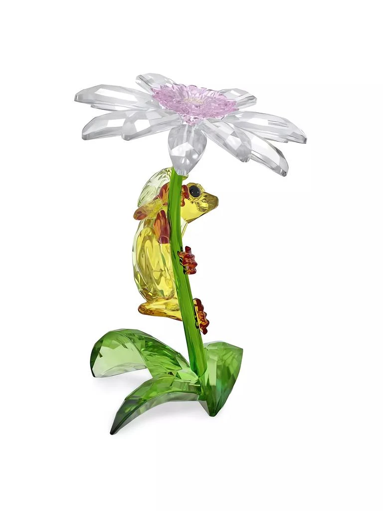 Swarovski Idyllia Frogs & Flower Crystal Sculpture 4