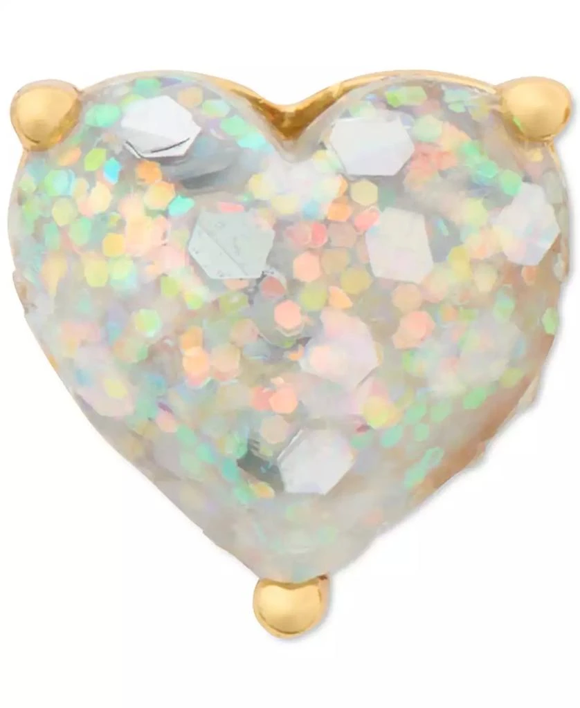Kate Spade Gold-Tone Stone Heart Stud Earrings 3