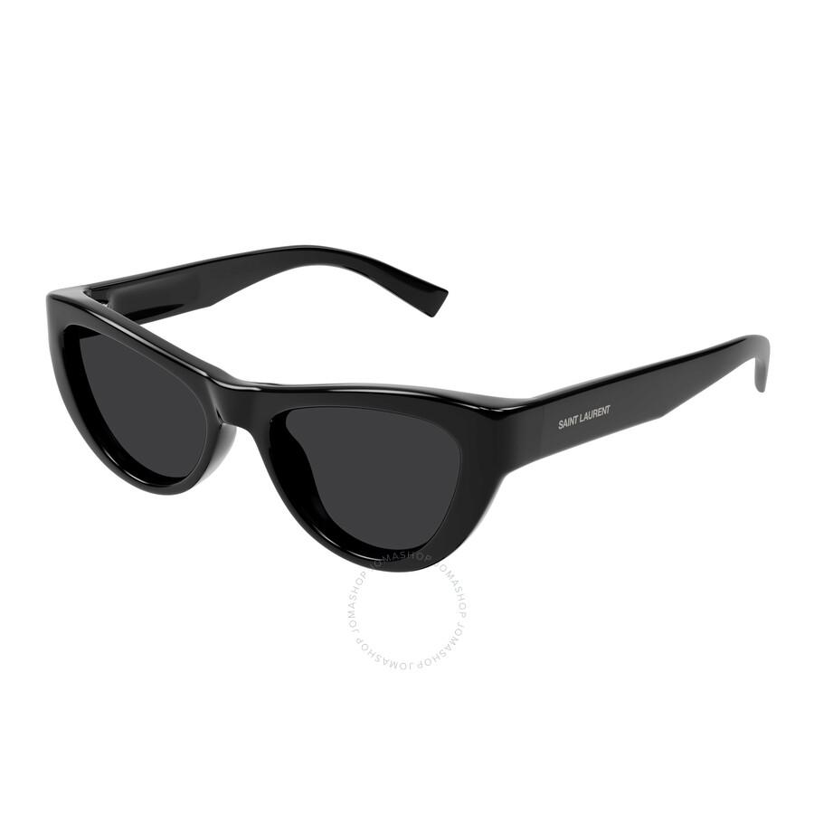 Yves Saint Laurent Black Cat Eye Ladies Sunglasses SL 676 001 53