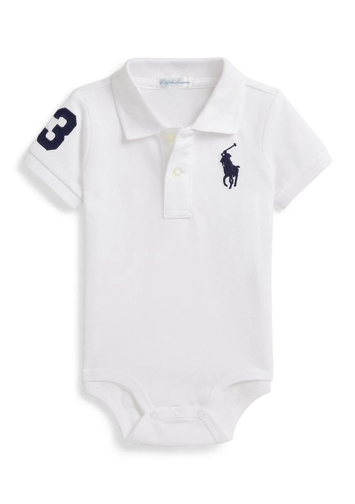Ralph Lauren Baby Boys Big Pony Cotton Polo Bodysuit