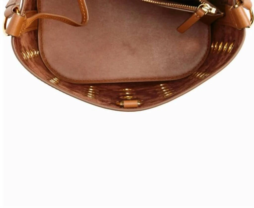 VERONICA BEARD Small Grommet Feedbag In Hazelwood 3