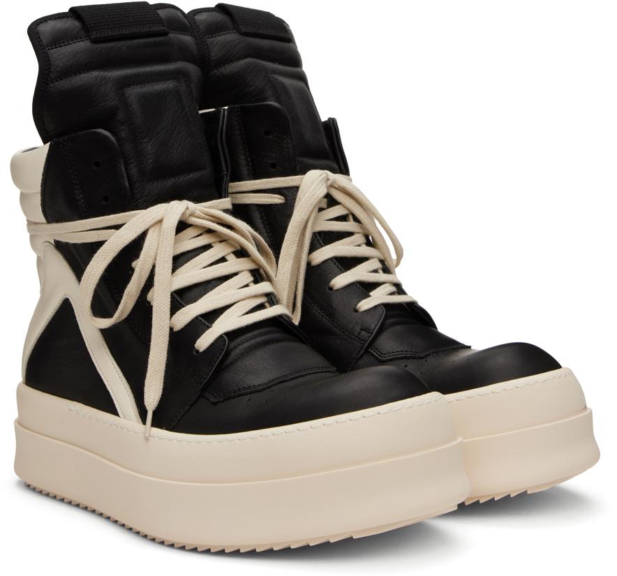 Rick Owens Black Mega Bumper Geobasket Sneakers - Casual