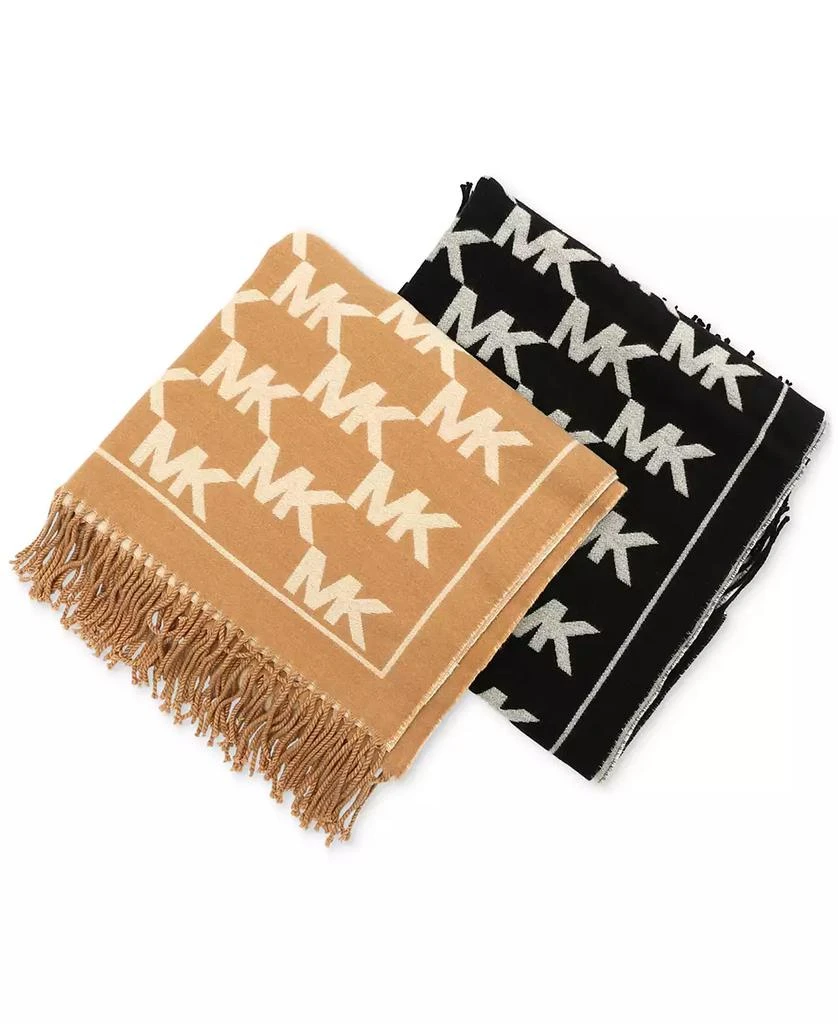 Michael Kors Women
s Metallic Logo Wrap Scarf 7