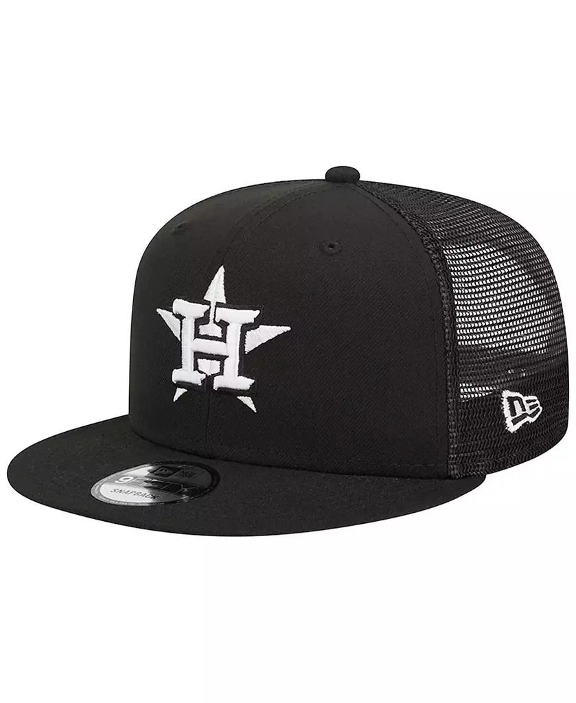 New Era Men's Black Houston Astros Trucker 9FIFTY Snapback Hat 1