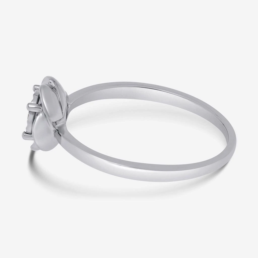 Bliss Bliss By Damiani 18K White Gold, Diamond Fower Band Ring Sz 6.25 20088258 3